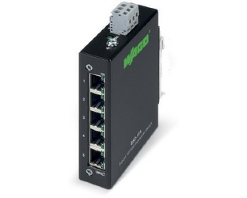 WAGO CORPORATION  852-111   5 PORT 100 BASE-TX DIN RAIL  ETHERNET SWITCH