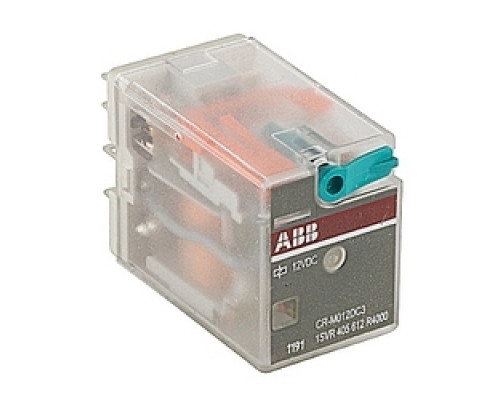ABB  1SVR405612R4000   Pluggable Relay, Spdt, 3 C/O, 250V, 10A, No LED, 12 V DC