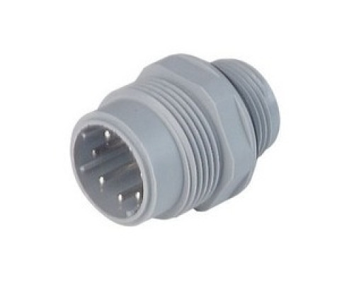 HIRSCHMANN 932207406  N6R AM 2 D M20; Panel-mounted connector with contact bearer in the casing monoblock design , pins hermetically mounted to prevent ingress of liquids, 6 contacts + PE, male, M20x1.5, DIN 43651, 10A 250V AC/DC