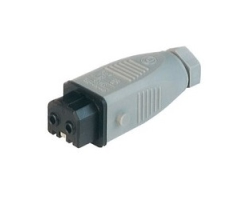 HIRSCHMANN  930621106   STAK 2 grey; Cable Socket without strain relief, 2 contacts + PE, female, PG7