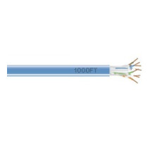 BLACK BOX NETWORK SERVICES EYN870A-PB-1000  CAT6 550-MHz Solid Ethernet Bulk Cable - Unshielded UTP , CMR PVC, Blue, 1000-ft. 304.8-m Pull-Box