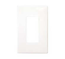 COOPER WIRING DEVICES  PJS26W   MID-SIZE WALLPLATES 1-GANG POLYCARBONATE WHITE SCREWLESS DECORATOR