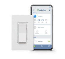 LEVITON  DW6HD-1BZ   Leviton Decora Smart Wi-fi 600W Universal Led/incandescent Dimmer. Works With Amazon Alexa And Google Assistant, No Hub Required.