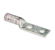 THOMAS & BETTS  54879BE                 Copper Two-Hole Lug, Long Barrel, Blind End, Max 35kV, Wire Size 700 kcmil, 1/2 in Bolt Size, 1-3/4 in Hole Spacing, Tin Plated, Die Code 42, Pink