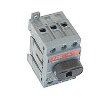 ABB  OT40F3/B50   3 pole, 40 amps rated at 600 V AC, UL 508, open non-fusible disconnect switch