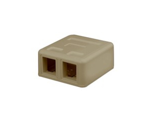 VANCO  820344                 Surface Mount Housings for Datacom Jacks, Color: Ivory & Type: Dual Housing