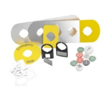 ABB  1SFA611930R1060   Gray legend plate holder for plastic enclosures with 22mm mounting size