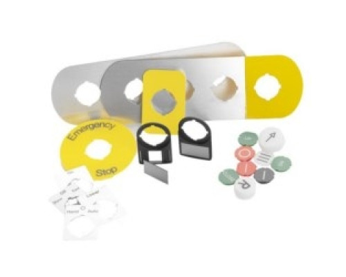 ABB  1SFA611930R1060   Gray legend plate holder for plastic enclosures with 22mm mounting size