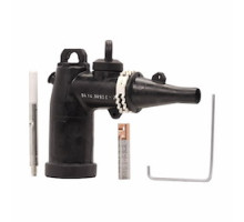 COOPER POWER SYSTEMS  LE215AB06T                 Eaton Cooper Power series loadbreak elbow, 200 A, Std V:15 kV, Max phase-to-ground:8.3 kV, AC 1 min:34 kV, DC 15 min:34 kV, Impulse:95 kV, Max corona:11 kV, Test:Yes, 0.61 inch, 0.97 inch,