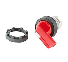 ABB  M3SS5-10R   5 Position Selector Switch, Non-Illum, Long Handle Spring Return To B, Red