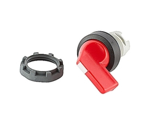 ABB  M3SS5-10R   5 Position Selector Switch, Non-Illum, Long Handle Spring Return To B, Red