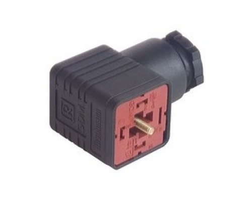 HIRSCHMANN  932519100   GDM 3012 J black; Cable Socket not assembled, with central screw M 3 x 35, 3 contacts + PE, 1/2