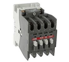 ABB  A263010RT-84   40 amp AC controlled 3 pole ring tongue contactor with a 110-120V AC coil and 1 NO auxiliary contact