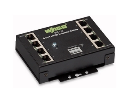 WAGO CORPORATION  852-112   8 PORT 100 BASE-TX DIN RAIL  ETHERNET SWITCH