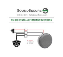 SOUND SECURE  SS-800                 OMNI - DIRECTIONAL MICROPHONE WITH LINE LEVEL OUTPUT