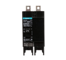 SIEMENS  US2:BQD225  BQD225   Molded Case Circuit Breaker, Thermal Magnetic, Panelboard Mount, 2 Pole, 480 Star/277 Volt AC, 50/60 Hertz, 125/250 Volt DC, 25A, 14 kA Interrupting Rating