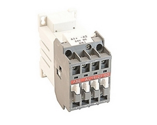 ABB  AL16-22-00-81   4 pole, 30 amp, across the line block contactor with 24V DC coil and no auxiliary contacts