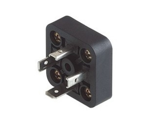 HIRSCHMANN 933379100  GSA-U 3000 N LO black; Moulded Appliance coupler IP 65 enclosure with 4 cross-head screws and solder lug for flexible Cables, 3 contacts + PE, DIN EN 175 301-803-A, Type A, 16A, 400V AC/DC
