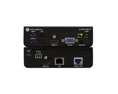 ATLONA TECHNOLOGIES  AT-HDVS-200-TX                 Three-Input Switcher for HDMI and VGA with Ethernet-Enabled HDBaseT Output