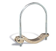 THOMAS & BETTS  3905BU                 Waterpipe Ground Clamp for Wire Range 4 - 4/0, Water Pipe Size 4 - 5, Bronze Saddle with Bronze U-Bolt