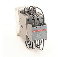 ABB  UA30-30-10-RA84   3 pole, 35 amp, general purpose rated, UA 30 capacitive switching contactor with a 110-120V AC rated coil and 1 NO auxiliary contact