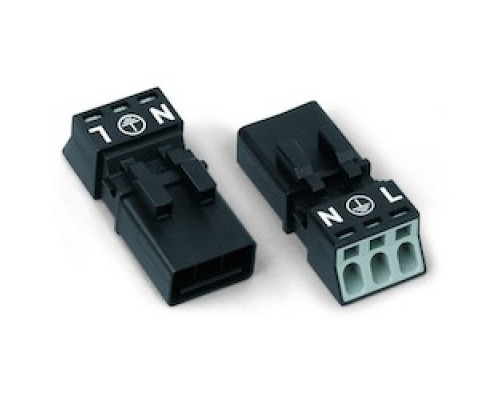 WAGO CORPORATION  890-213   WINSTA PLUG WITHOUT STRAIN RELIEF HOUSING 3-POLE