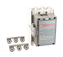 ABB  A210-30-11-80   3 pole, 350 amp, non-reversing across the line contactor with 230-240V AC coil and 1 NO and 1 NC auxiliary contacts
