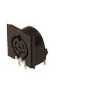 HIRSCHMANN 930778500  MAB 6 H black; Panel-mounted Socket for PCBs not shielded Plug-in direction parallel to the PCB, recommended board thickness 1.5 mm additionaly fixing with screws DIN 40081 , 6 contacts, female, DIN 45 322, 4A 34V AC/DC