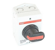 ABB  EOT32U3P4-P1   3 pole, 32 amps rated at 600 V AC, UL 508, enclosed non-fusible disconnect switch in a UL/NEMA 4/4X plastic enclosure