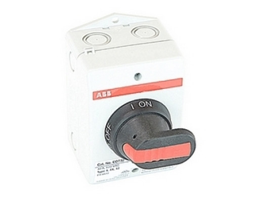 ABB  EOT32U3P4-P1   3 pole, 32 amps rated at 600 V AC, UL 508, enclosed non-fusible disconnect switch in a UL/NEMA 4/4X plastic enclosure