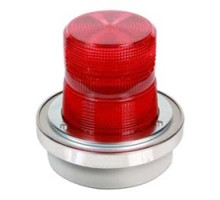 EDWARDS SIGNALING  50R-N5-40WH  78264026522   Flashing Halogen Beacon, 120V AC, red