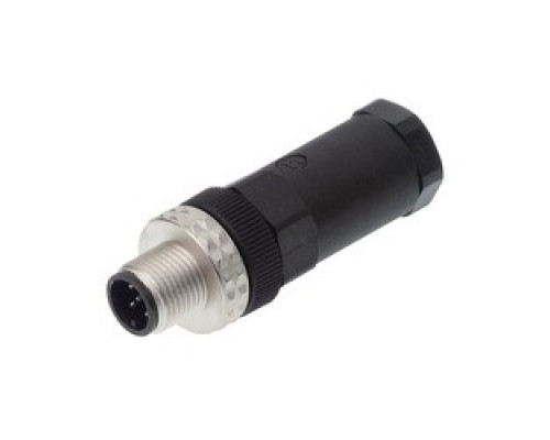 HIRSCHMANN  933164100   ELST 5012 PG9; Straight Cable Plug, unassembled, strain relief by means of clamping cage, 5 contacts, male, PG9, 4A 50V AC/DC, black housing