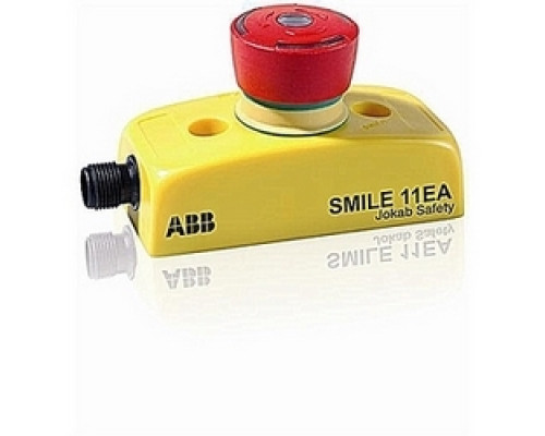 ABB  2TLA030051R0000   Emergency stop in Smile enclosure with 2 NC contacts, status LED in button, and a M12 5-pin male connector