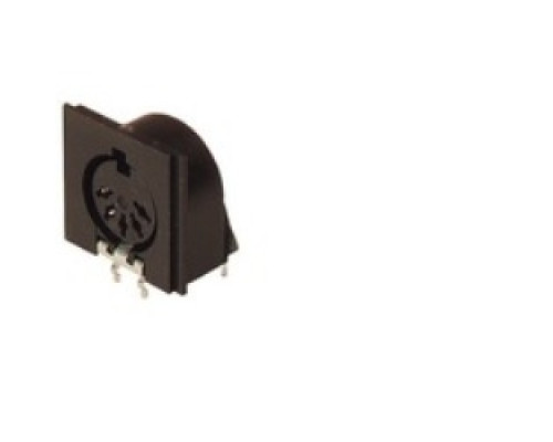 HIRSCHMANN 931744500  MAB 5 SH black; Panel-mounted Socket for PCBs not shielded Plug-in direction parallel to the PCB, recommended board thickness 1.5 mm additionaly fixing with screws DIN 40081 , 5 contacts, female, DIN 41 524, 4A 34V AC/DC