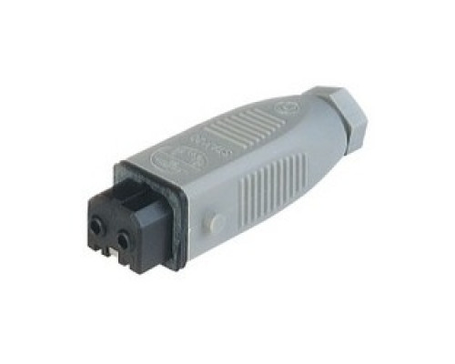 HIRSCHMANN  931264106   STAK 20 grey; Cable Socket with strain relief, 2 contacts + PE, female, PG7