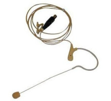 TOA ELECTRONICS INC  MIC-XEM77-P                 Ear Microphone, Lightweight, Omnidirectional, Back Electret Condenser, 4-Pin Mini XLR Connector, +/-3 dB, 1.5 to 10 Volt, 20 Hertz to 20 Kilohertz, 3000 Ohm, Beige