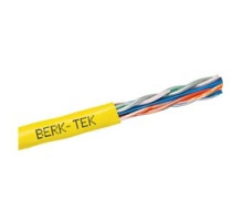 BERK-TEK  10032418   LANmark-350, Category 5e+, Riser UTP Cable, Yellow, Reel