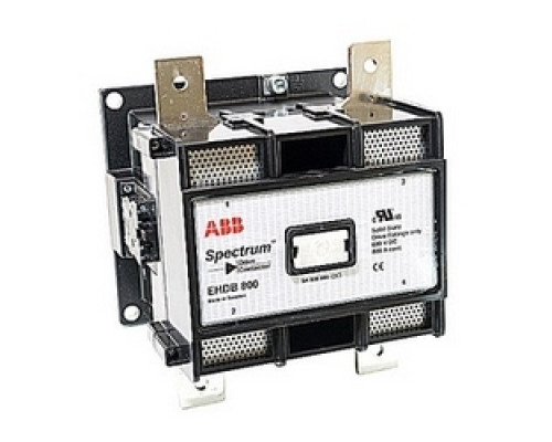 ABB  EHDB800C2P-1L   2 pole, 2 NO, plus 1 NO and 1 NC auxiliary contacts, 800 amp, DC drive, dynamic breaking contactor, with a 120V AC coil