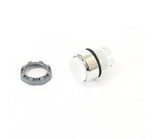 ABB  MP3-31W   22mm Modular - Illum Pushbutton MOM, Extended, Chrome Bezel White