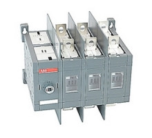 ABB  OT200U03C   3 pole, 200 amps rated at 600 V AC, UL 98, double throw open non-fusible disconnect switch