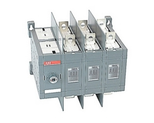 ABB  OT200U03C   3 pole, 200 amps rated at 600 V AC, UL 98, double throw open non-fusible disconnect switch