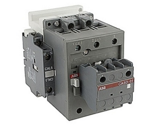 ABB  DA75-21A-11-84   60 amp, 3 pole dynamic braking DC drive contactor with 1 NO and 1 NC standard auxiliary contacts and 110-120V AC and 110V DC coil