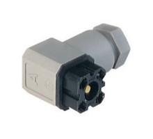 HIRSCHMANN  932157106   G 4 W 1 F grey; Cable Socket with PG 7 Cable gland and solder contacts, 4 contacts, forked spring, DIN VDE 0627 / IEC 61984, 6A, 50V AC/DC