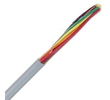 LAPP GROUP 302210         Flexible Signal & Control Cable, Stationary, 22 AWG 19/34 0.34 mm2, 10 conductor, Gray PVC Jacket, Unshielded, 0.289