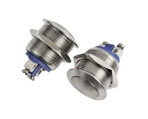 QUAM-NICHOLS COMPANY  KIT #115                 2x Call-in Button Switch, Round, Stainless Steel