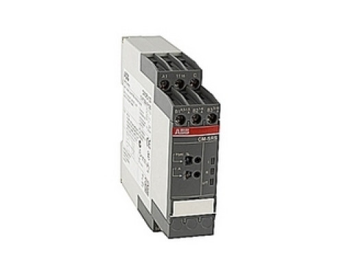 ABB  1SVR730841R1300   Current monitoring relay with 220-240 V AC supply voltage and selectable 0.3-15 amps sensing range, no trip delay