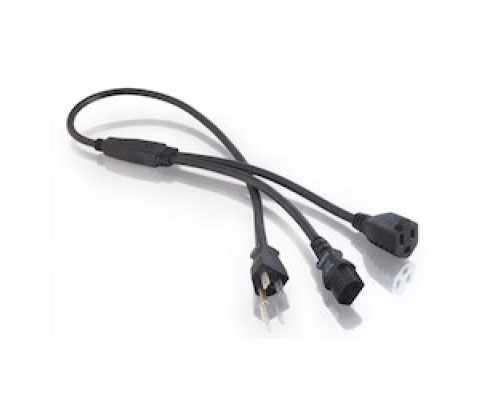 C2G  CG29811  29811                 3 ft. Power Splitter-5-15P To 5-15R+C13