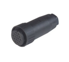 HIRSCHMANN  933067100   CM 06 EA 20-27 S; Straight Cable Socket, strain relief by means of a clamping cage, 14 contacts, PG16, MIL-C 5015 bzw. VG 95 342, black housing, 5A 50V AC/DC