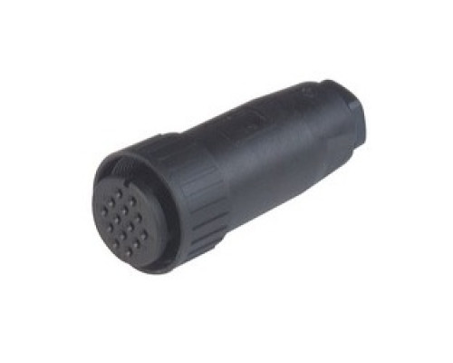 HIRSCHMANN  933067100   CM 06 EA 20-27 S; Straight Cable Socket, strain relief by means of a clamping cage, 14 contacts, PG16, MIL-C 5015 bzw. VG 95 342, black housing, 5A 50V AC/DC
