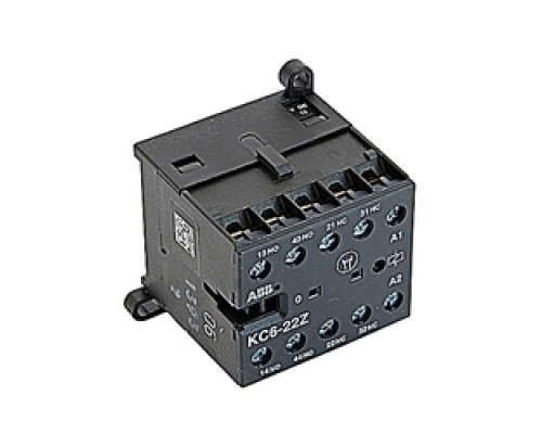 ABB  KC6-22Z-07   Mini Contactor Relay, 4 Pole, 2NO/2NC, 4A, 12 V DC Coil